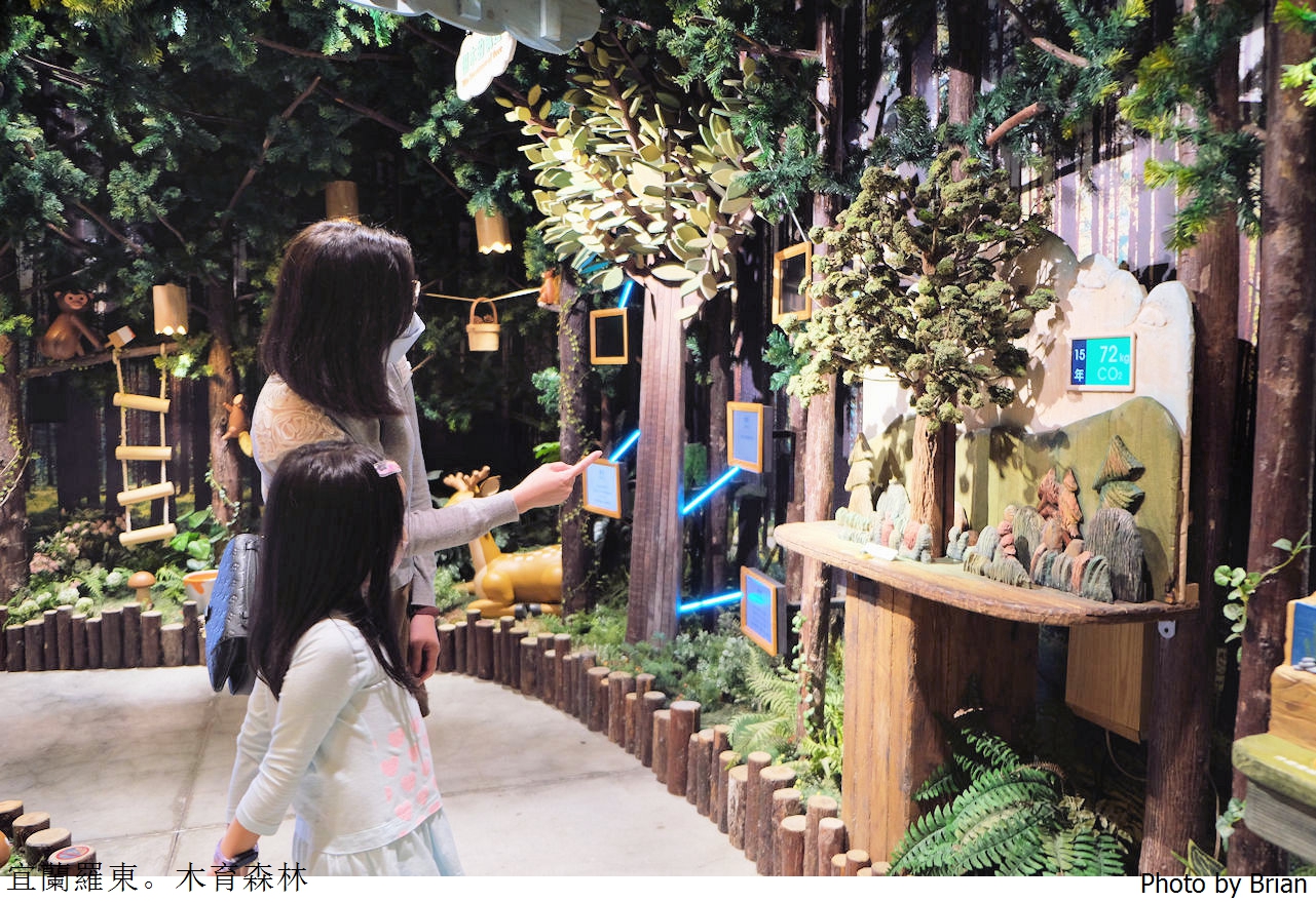 宜蘭親子景點木育森林羅東林場店。免費親子互動遊戲景點