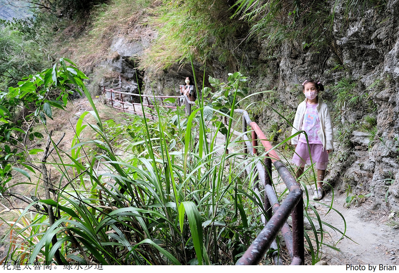 花蓮太魯閣景點綠水步道。擁有百年歷史輕鬆好走親子步道