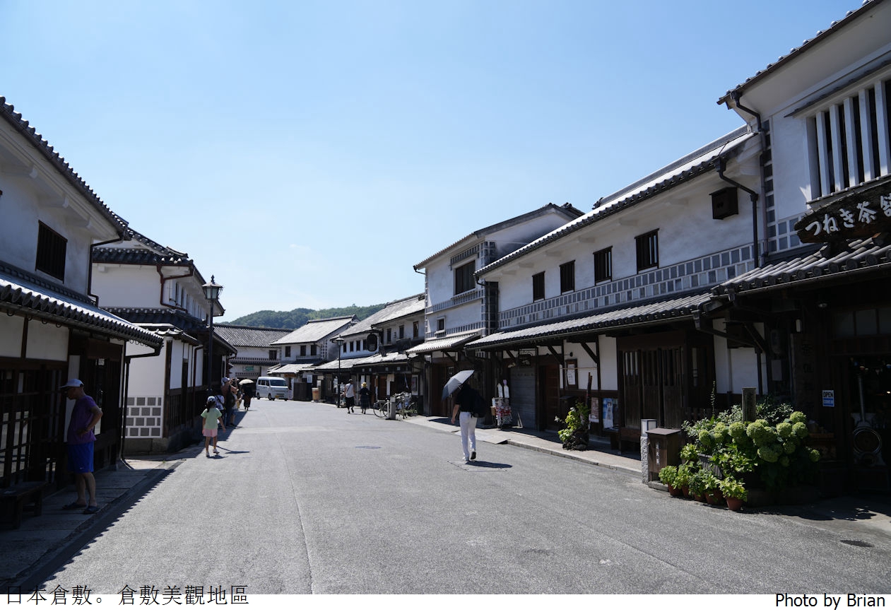 日本岡山必遊景點倉敷美觀地區。美麗運河百年日式老街散步