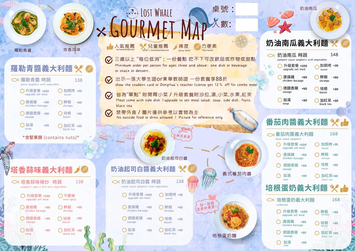 花蓮壽豐人氣美食迷途鯨魚。東華大學附近網美咖啡店高CP值餐點