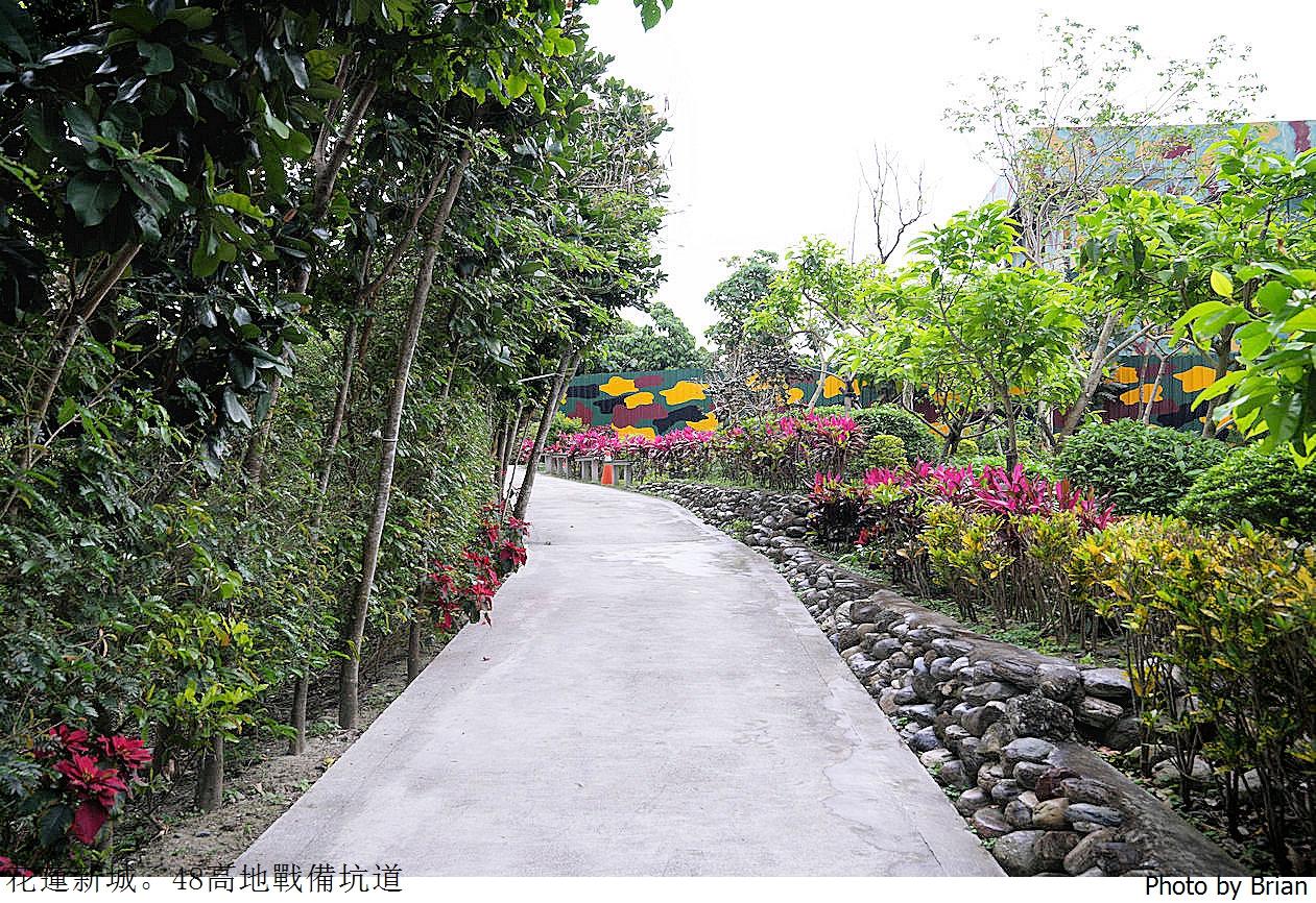 花蓮新城四八高地戰備坑道。體驗戰地風情欣賞美麗海景