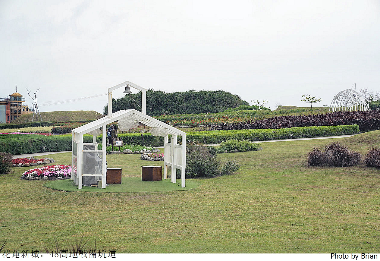 花蓮新城四八高地戰備坑道。體驗戰地風情欣賞美麗海景