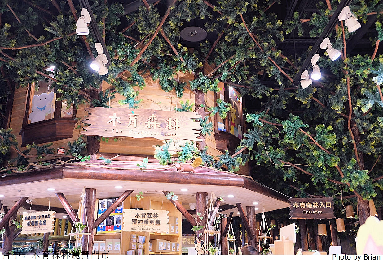 台中木育森林麗寶樂園店。全木製高質感設施室內遊樂區