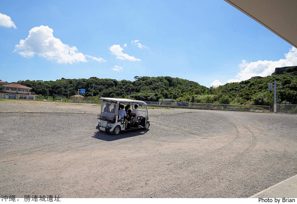 日本沖繩勝連城跡。位居山頭 360度無限視野沖繩世界遺產